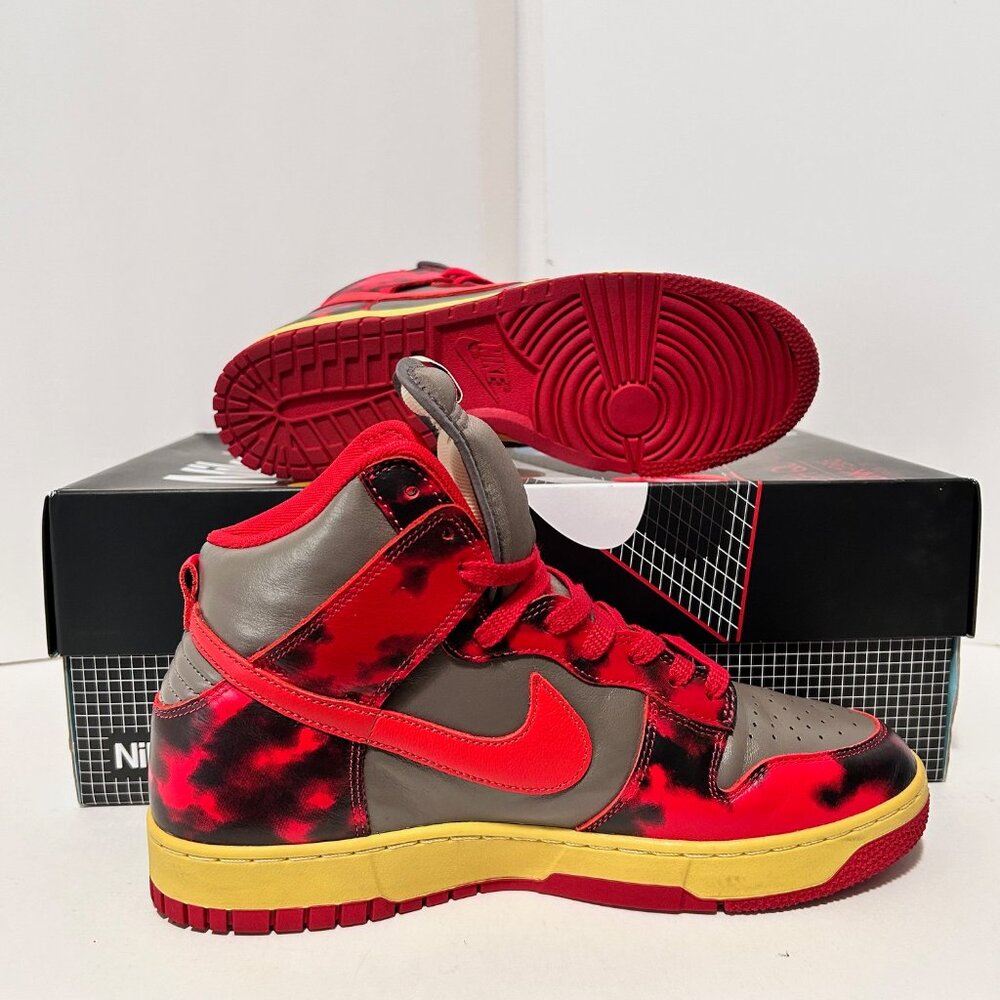 Nike Red and Gray Athletic Shoes